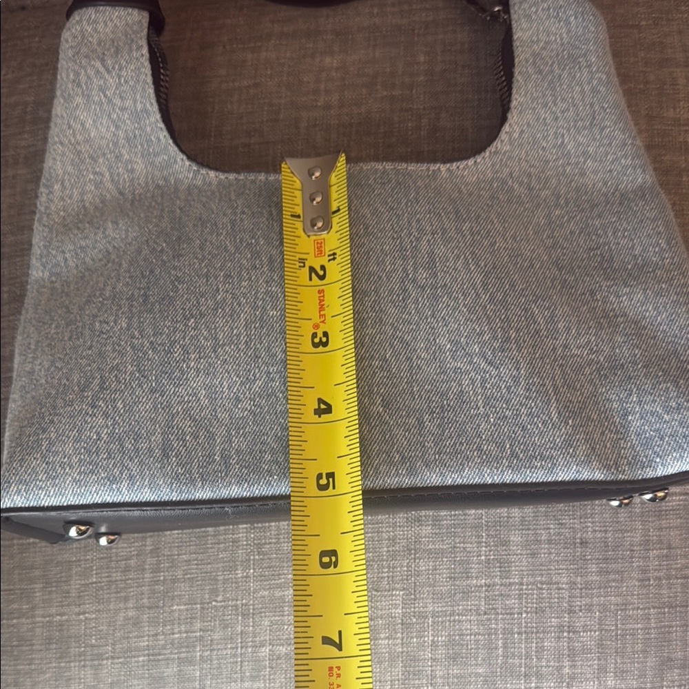 Stylish Denim and Black Women's Mini Bag - Picture 7 of 7